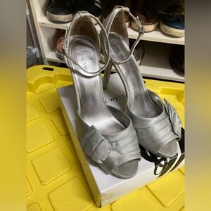 Nine West Grey Satin Heel